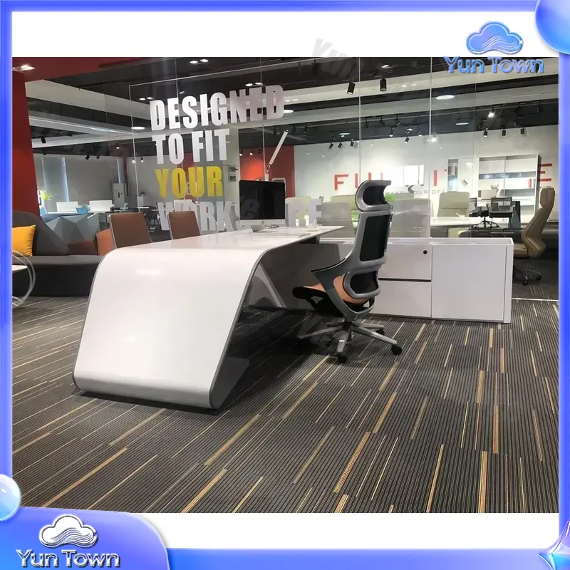Office Tech Management - Mesa de Escritório Moderna em L