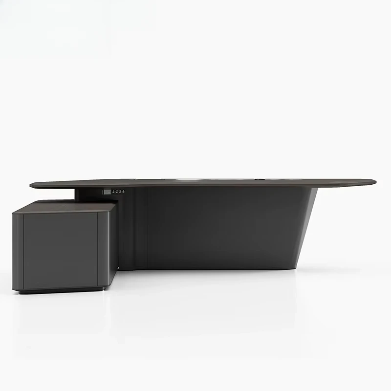 Office Tech Management - Forma de L com gaveta Gerenciador