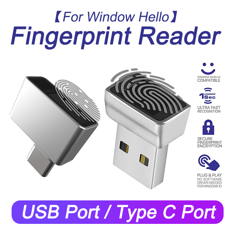 Fingerprint Reader Usb - Tipo c/usb scanner biométrico leitor de