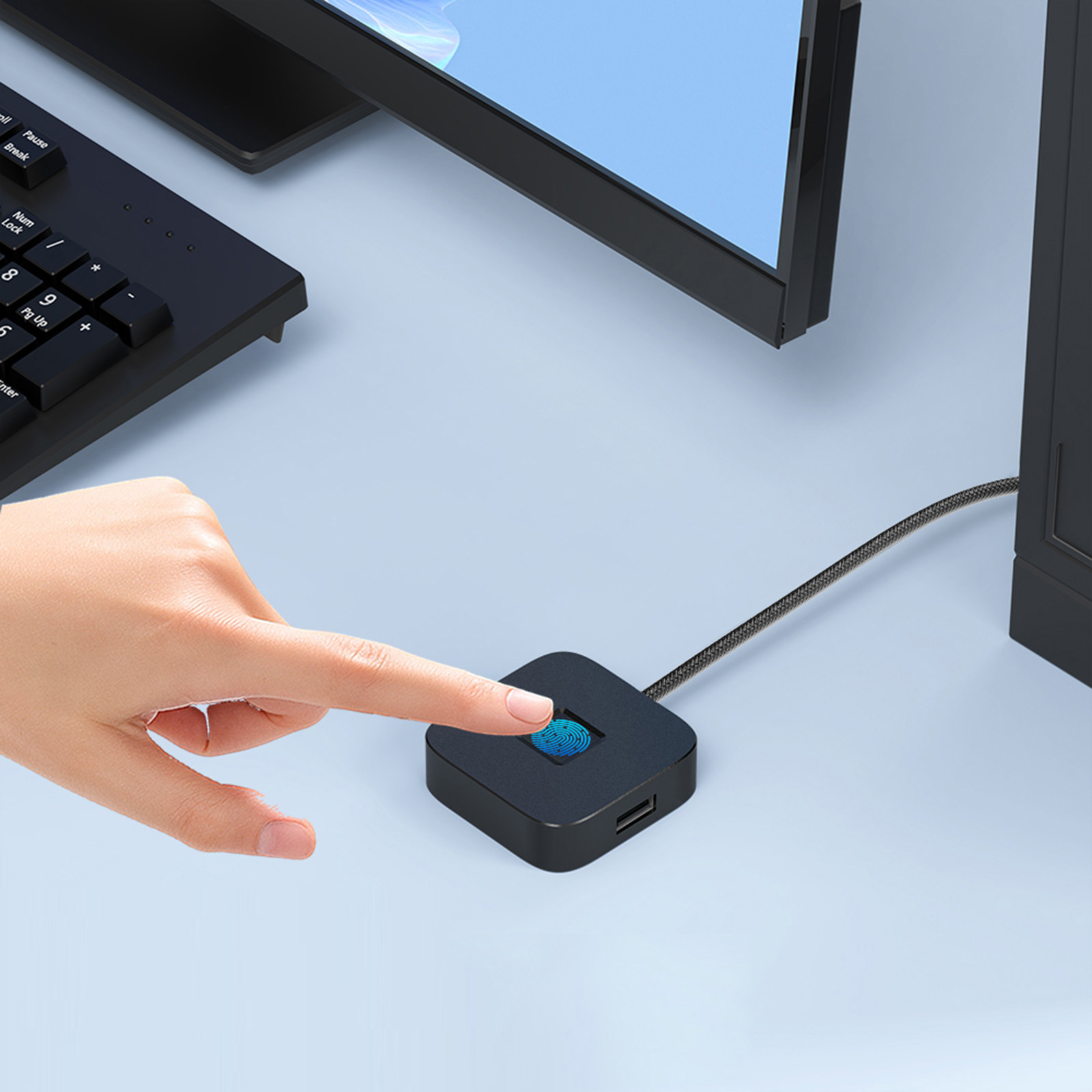 Scanner de impressão digital c - Fingerprint Reader Usb avaliação e preço