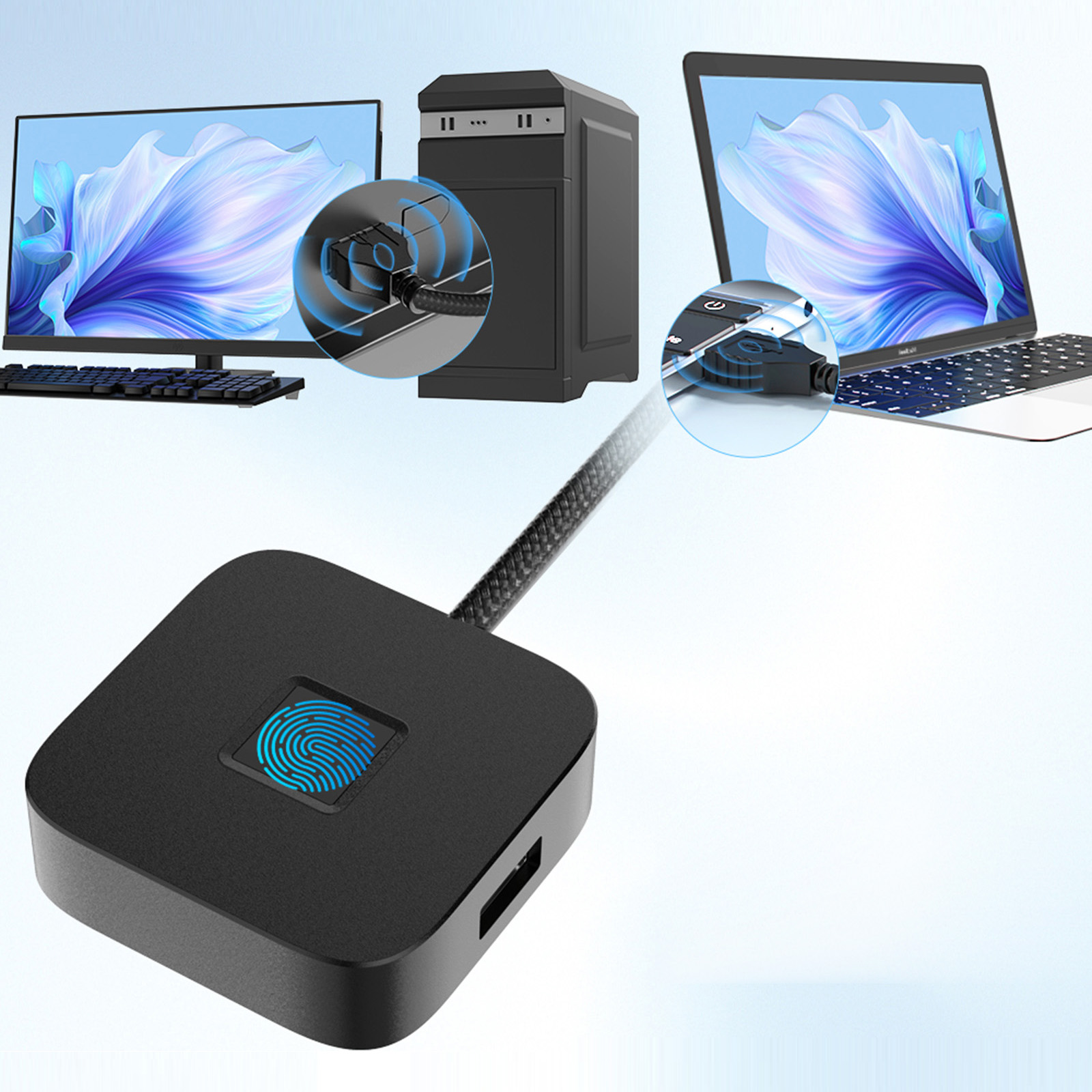 Scanner de impressão digital c - Fingerprint Reader Usb avaliação e preço