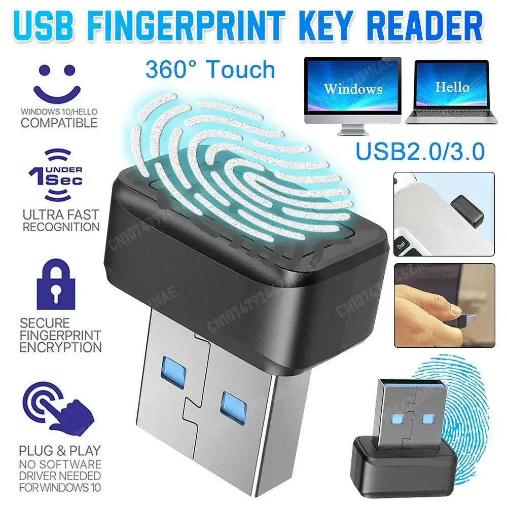 Leitor de chave de impressão d - Fingerprint Reader Usb avaliação e preço